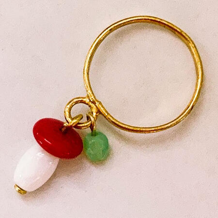 チェコのこども指輪　きのこ（9～13号）