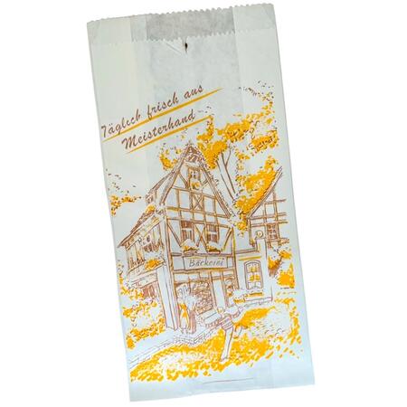 ドイツ の紙袋 マイスターの焼き立てパン（5枚） おしゃれ　かわいい　女子文具　海外紙モノ　輸入　マルシェ袋　コラージュ　ラッピング