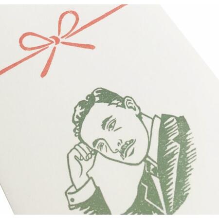 【史緒】のし袋 夏目漱石（2枚） おしゃれ　面白い　お祝い　日本製　消しゴムハンコ