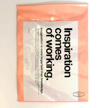 【DELFONICS/デルフォニックス】ビニールブリーフケースA4ライトピンク