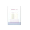 CONFIT 箔押しポストカード Candle