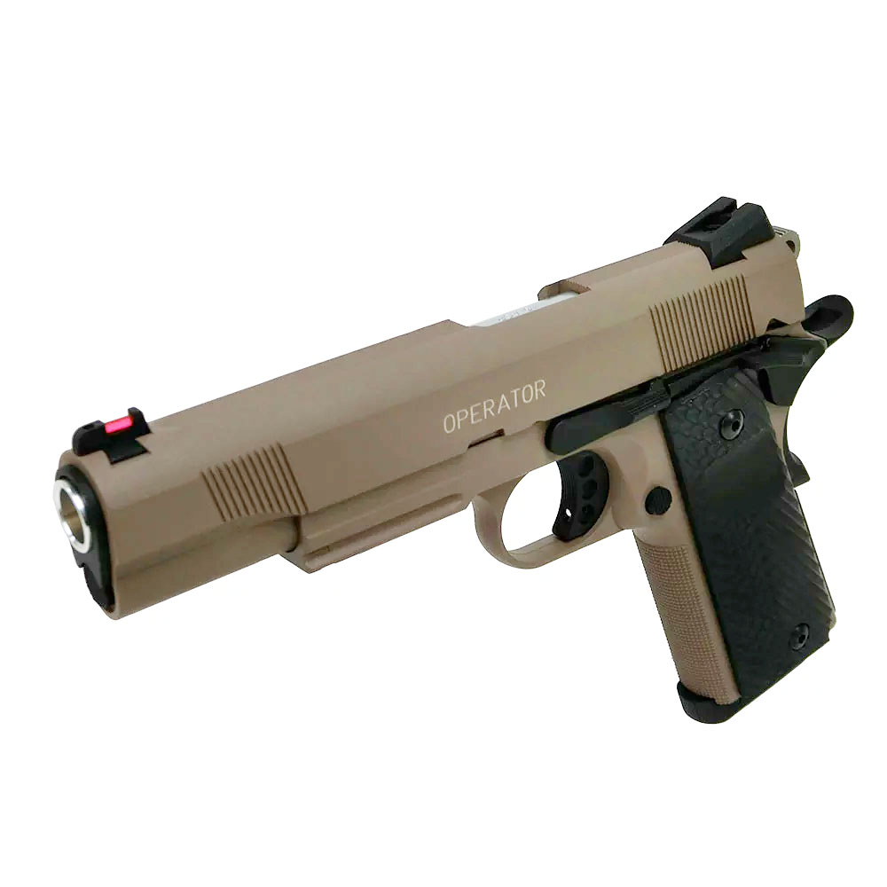 【楽天イーグルス感謝祭 P2倍】【数量限定 30%OFF】 カーボネイト CARBON8 M45 DOC CO2 ブローバック TAN エアガン エアーガン 冬でも安定作動 快調作動 寒さに強い ガスガン ハンドガン ブラウン タン カートリッジ