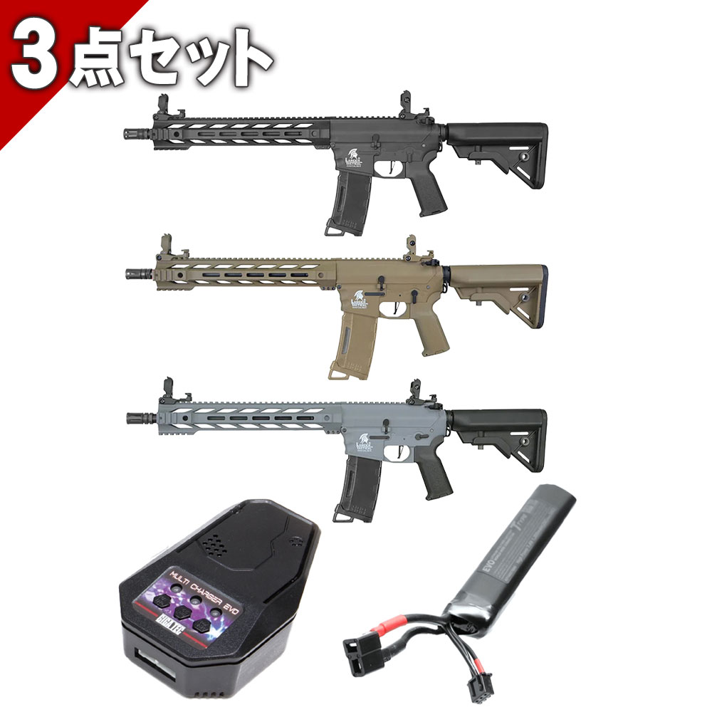  Lancer Tactical Gen 3 M4 SPR Interceptor Airsoft AEG Rifle BK TAN GRAY 海外製 電動ガン エアガン 18歳以上 ランサータクティカル 電子トリガーT型