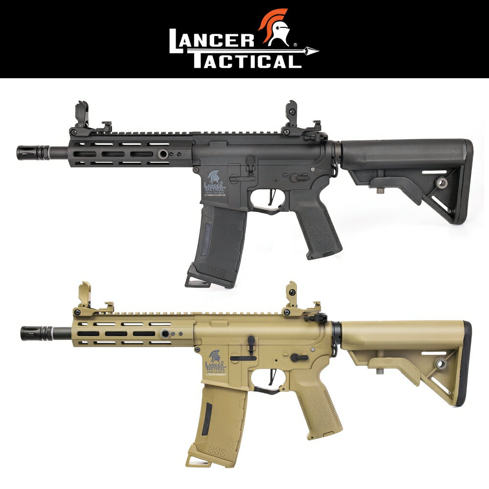 楽天エボリューションホビー【作動保証付き】 Lancer Tactical ランサータクティカル LT-32TA7-G3 M-LOK 7インチ M4 Gen3 BK TAN 電動ガン BK 電子トリガー 完成品 海外製 電動ガン エアガン エアーガン 18歳以上 サバゲー