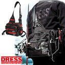 【楽天1位 8冠】 DRESS ホールディング ショルダーバッグ 釣り バッグ グラファイトブラック/クリムゾンレッド フィッシングウェア ドレス ショルダーバック バック