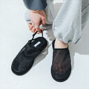 【公式】【SALE/50%OFF】イーボル EVOL 軽量・柔らかい ラウンドチュールミュール フラットシューズ ブラック 25ss 新作 靴 レディース パンプス ミュール フラット ペタンコ ラウンドトゥ チュール ソフト シアー モード 大きいサイズ LL