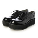 【公式】【SALE/63%OFF】イーボル EVOL メダリオンレースアップシューズ 24AW ブラック 靴 レディース ローファー エナメル レースアップ 低...