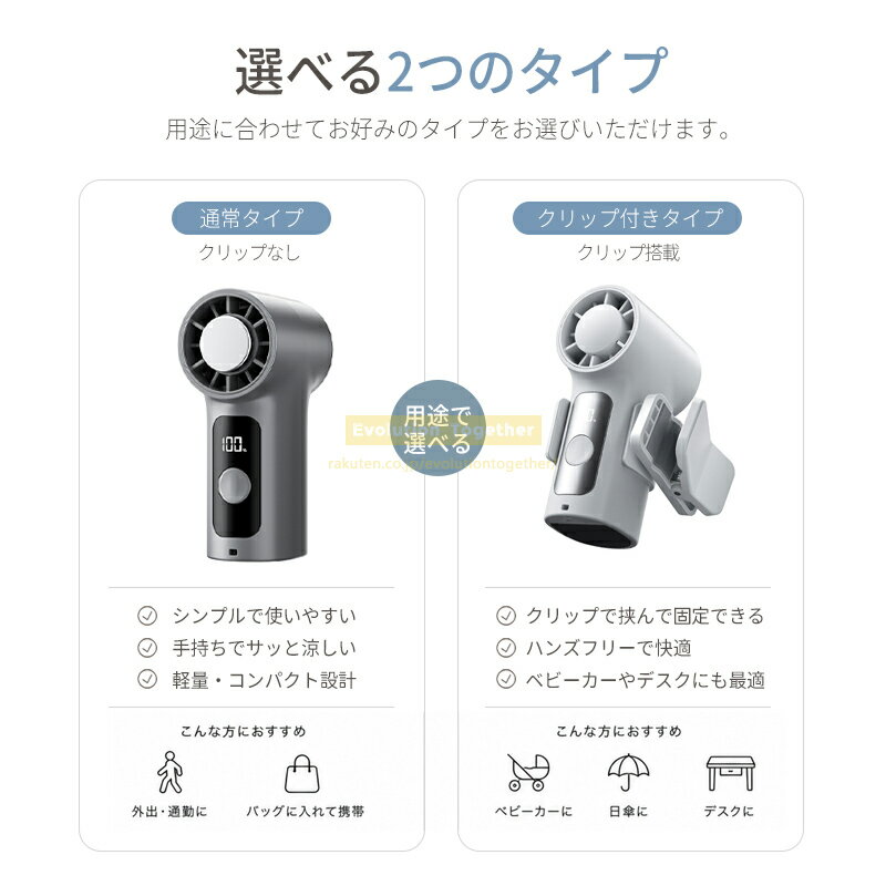 ミニ 携帯扇風機 ハンディファン冷却 クリップ 首掛け扇風機 クリップファン 卓上扇風機 小型扇風機 ミニ扇風機 多機能 携帯扇風機 クリップ 軽量 USB充電 静音 強風 日傘対応 アウトドア 手持ち扇風機 首かけファン ポータブルファン 通勤 通学 熱中症対策 携帯ファン