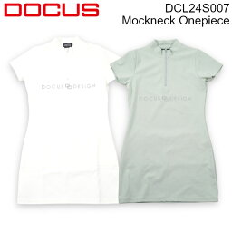 ゴルフウェア ドゥーカス モックネック ワンピース 2024 春夏 オフホワイト/ミントグリーン DCL24S007 Mockneck Onepiece