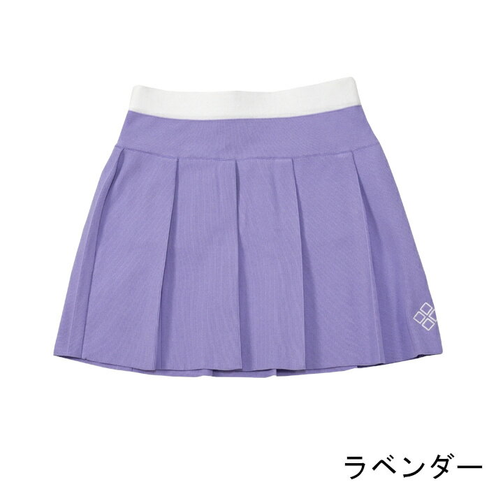 ゴルフウェア ドゥーカス ニット プリーツ スカート 2024 春夏 ラベンダー/ネイビー/ベージュ DCL24S018 Knit Pleats Skirt