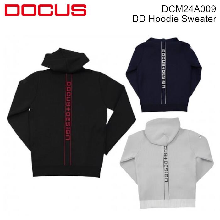 ゴルフウェア ドゥーカス DD フーディ セーター 2024 秋冬 ホワイト/ブラック/ネイビー D