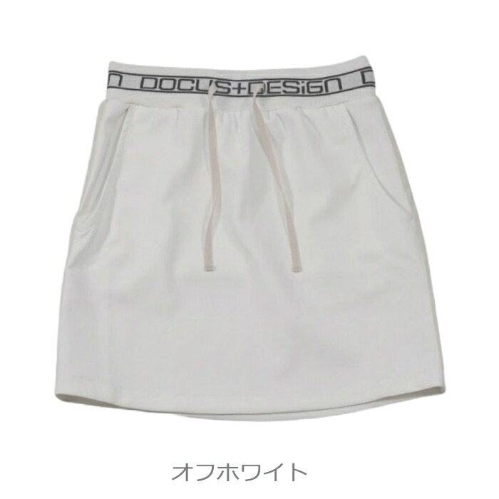 ゴルフウェア ドゥーカス DD サイドライン スカート 2024 秋冬 ホワイト/ブラック/ベージュ DCL24A009 DD Side Line Skirt