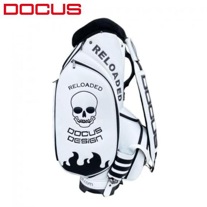 ドゥーカス キャディバッグ ヘッドカバーセット ホワイトブラック DESPERADO 25 TOUR 10 DCC769 10インチ