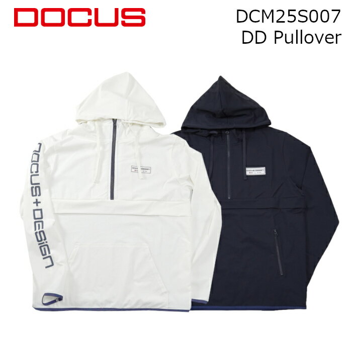 ゴルフウェア ドゥーカス DD プルオーバー ジャケット 2025 春夏 メンズ オフホワイト/ネイビー DCM25S007 DD Pullover