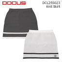 ゴルフウェア ドゥーカス ニット スカート 2025 春夏 レディース ブラック/オフホワイト DCL25S023 Knit Skirt