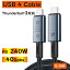 USB4 ֥ 0.5m USB4 Gen3 x2 Type-C to Type-C Cable Thunderbolt4 б֥  eMarker USB-IFǧڼ 8K@60Hz / 24K@60Hz 40Gbps PD 240W 48V/5A USB C ѥ ֥å ޡȥե ®ǡž ® iPhone15꡼б