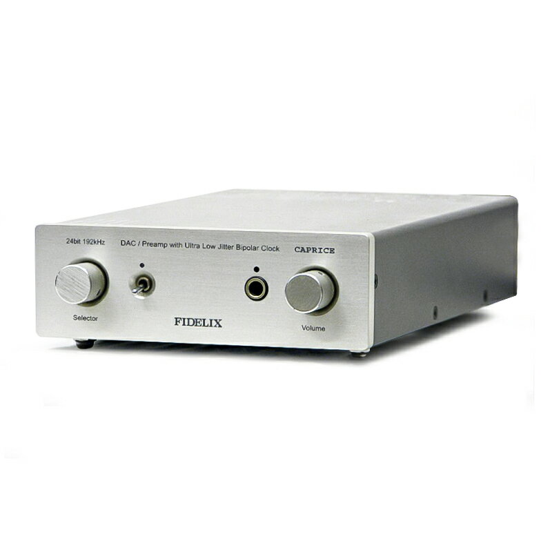 Fidelix フィデリックス CAPRICE DAC/プリアンプ 24Bit/192kHzサンプリングに対応 超低ジッタークロック 32ビットDACチップES9018搭載 オールJFET クラスA超ローノイズOPアンプ 高性能アンプ 音質向上