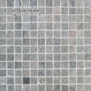 【天然石モザイクタイル セラミニストーンシート QR ピンク 1シート販売】石材 壁 床 DIYリフォーム 新築 バラ売り