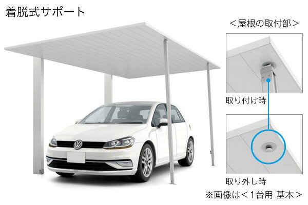 東海・関西エリア｜工事費込 LIXIL カーポートSC ミニ 基本 連棟 GOOD DESIGN グッ...