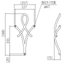 壁飾り 妻飾り 鋳物 ミノネット 鋳物壁飾り IT3508 アルミ 飾り アクセント 外構 エクステリア 3