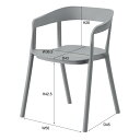 東谷 アームチェア ホワイト 完成品 CL-504WH 東谷 AZUMAYA チェア 座面高さ46cm ダイニングチェア チェアー 椅子 イス スチール 木製 おしゃれ カフェ cafe CL-504WH(3)