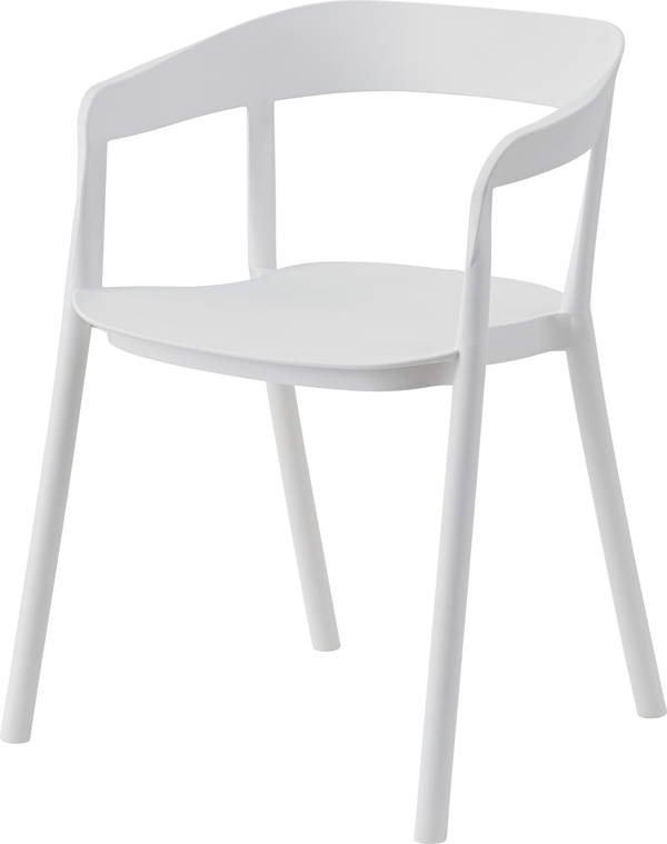 東谷 アームチェア ホワイト 完成品 CL-504WH 東谷 AZUMAYA チェア 座面高さ46cm ダイニングチェア チェアー 椅子 イス スチール 木製 おしゃれ カフェ cafe CL-504WH