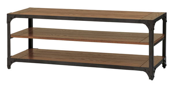 楽天DIY・エクステリアG-STYLE東谷 ローボード ブラック 組立必要品 DIS-941BK 東谷 AZUMAYA 収納 木製 サイドテーブル ラック テレビ台 テレビラック テレビボード シェルフ 棚 リビング オープンラック キャビネット 多目的 天然木 ハンマートン加工 アジャスター付き 小物置き 組立 DIS-941BK