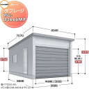 【無料★特典付】 イナバ物置 稲葉製作所 車庫 ガレージ 電動 タフレージ WG-D3666MP オーバースライドタイプ 一般型 間口3886×奥行6686×高...