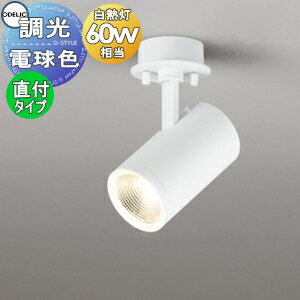 照明 おしゃれ オーデリック ODELIC 調光スポットライト OS256512R 電球色 フランジタイプ ミディアム配光 マットホワイト 白熱灯60W相当