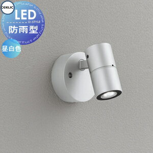 エクステリア 屋外 照明 ライト オーデリックODELIC スポットライト OG254921R2 マットシルバー 昼白色 ダイクロハロゲン型50W相当 LED一体型 防雨型 壁面・天井面取付兼用