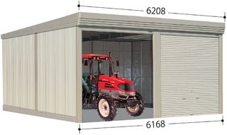 【無料★特典対象】 物置 収納 タクボ 物置 TAKUBO 田窪工業所 カールフォーマ CL 2連棟 一般型 結露減少屋根 間口6168奥行き6516高さ3250 CL-Z6265 シャッタータイプ 2連棟 収納庫 屋外 倉庫 駐輪 大型