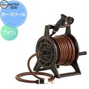 蛇口 補助蛇口オプション TOYO 東洋工業 ウォータービュー ホースリール ブラウン ホース/20m 給水ホース/2.0m ホースジョイント付 蛇口 ガーデニ...
