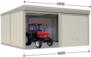 【無料★特典対象】 物置 収納 タクボ 物置 TAKUBO 田窪工業所 カールフォーマ CM 2連棟 一般型 結露減少屋根 間口6868奥行き6000高さ2763 CM-Z6860 シャッタータイプ 2連棟 収納庫 屋外 倉庫 駐輪 大型