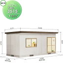 【無料★特典対象】 ヨドコウ 淀川製鋼 ヨドハウス 収納部屋 Fタイプ 10.5畳 間口6380×高さ2809×奥行き2766mm 一般型 YHF-3515 収...