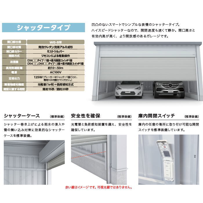 イナバ物置 稲葉製作所 車庫 ガレージ 電動 ...の紹介画像2