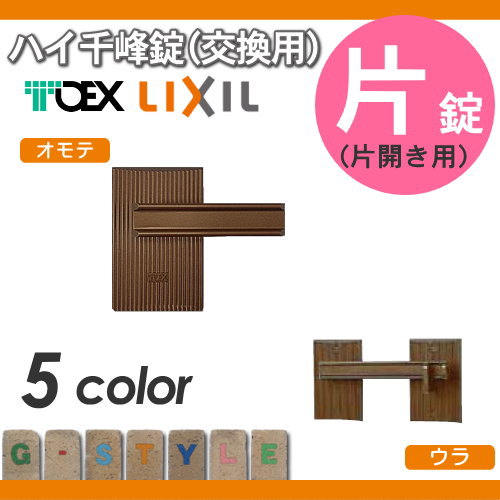 【部品】 門扉オプション LIXIL リクシル TOEX ハイ千峰錠 錠金具 片開き用 取っ手 部品 取っ手 パーツ 鍵 カギ かぎ 玄関 2