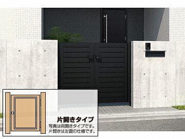 三協アルミ レジリア YM型 片開き 門扉 ドア 三協立山【税込】