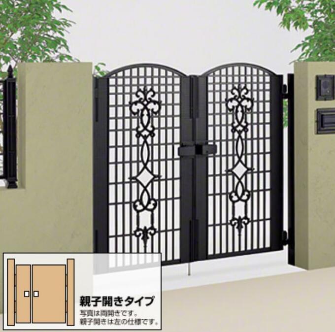 四国化成 ビビオ門扉 2型 両開き親子 ゲート・門扉 ドア【消費税込み】
