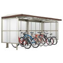 LIXIL リクシル 駐輪場 サイクルポート フーゴAプラス パーク (アーチスタイル) パネル3面囲い 連棟 積雪〜20cm対応【税込】