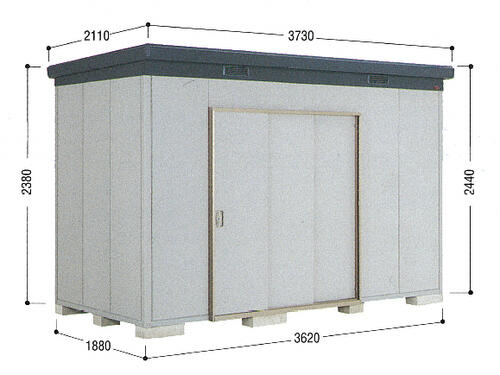 イナバ物置 ナイソー 一般型 3620×1880×2440 SMK-68HN 稲葉製作所 イナバ 屋外用