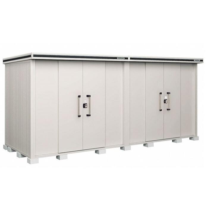 Rakuten - ヨド物置 屋外用 中型/大型物置 エルモ LMDS-5118HW 積雪型 5130×1870×2359 扉2ヶ所タイプ ガルバリウム鋼板仕様【税込】
