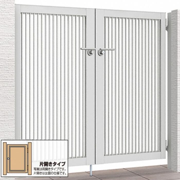 Rakuten - LIXIL リクシル 門扉 開き門扉AB TR2型 片開き 柱使用【アルミ柱付き】