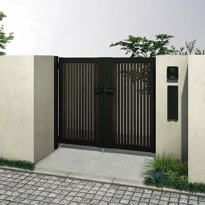 YKK AP ルシアス 門扉 TS1型 たてスリット 両開き 複合色 ドア【税込】