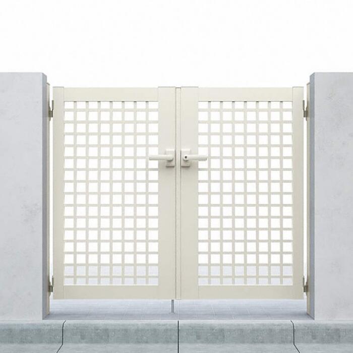 YKK AP シンプレオ 門扉 XB1型 井桁格子 両開き ドア【税込】