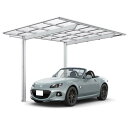 エクスショップ Value Select カーポート 1台用 片流れ ソリッドポート 駐車場屋根【税込】