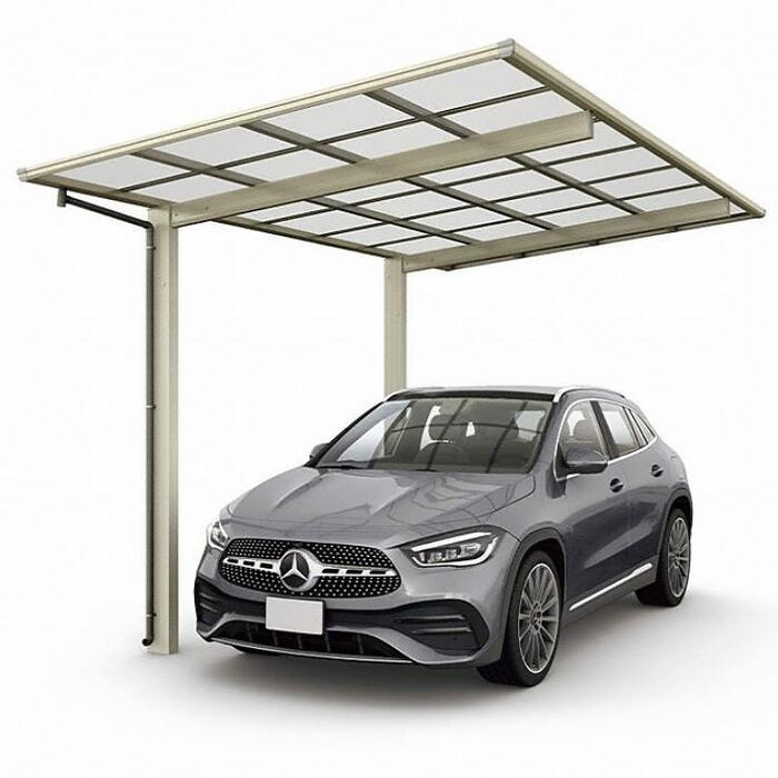 YKKAP YKK カーポート エフルージュ FIRST 600タイプ 1台用 片流れ 積雪20cm対応 駐車場屋根 おしゃれ【消費税込み】