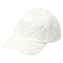 エンポリオアルマーニ EMPORIO ARMANI 帽子 キャップ イーグルマーク メンズ レディース 627522 CC995 00010 ホワイト