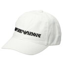 エンポリオアルマーニ EMPORIO ARMANI 帽子 キャップ ロゴ メンズ レディース 627901 CC994 00010 ホワイト