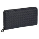 ボッテガヴェネタ 長財布 ラウンドファスナー長財布 メンズ レディース 新品 イントレチャート レザー BOTTEGA VENETA 510643 V4651 8836 ネイビー プレゼント(4)