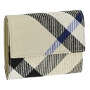 バーバリー 三つ折り財布 折財布 ミニ財布 メンズ レディース チェック BURBERRY 8086005 A3888 LICHEN ベージュグレー プレゼント(4)